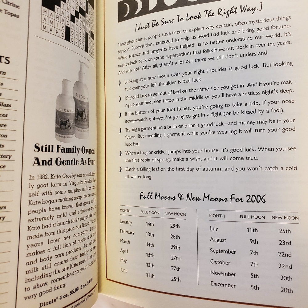 2006 Cracker Barrel Almanac NEW CONDITION - Picture 5 of 9